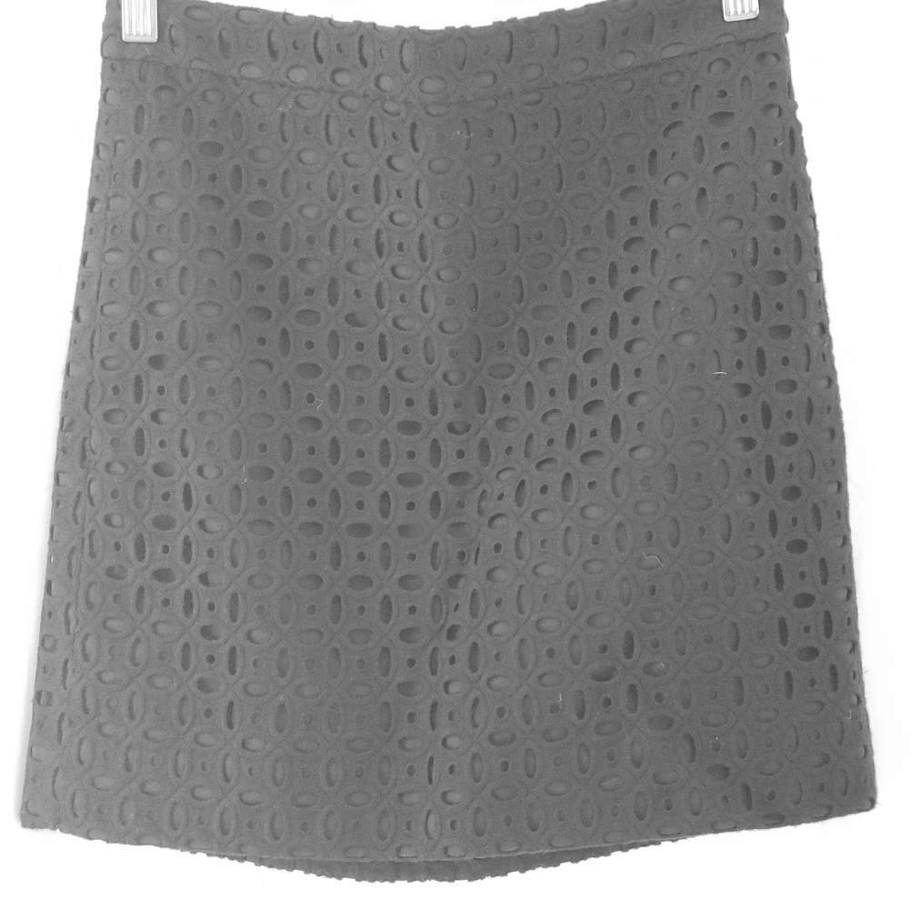 NWOT Navy Eyelet Mini Skirt